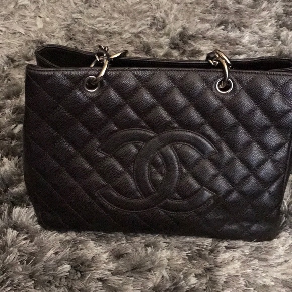 chanel canvas tote handbag